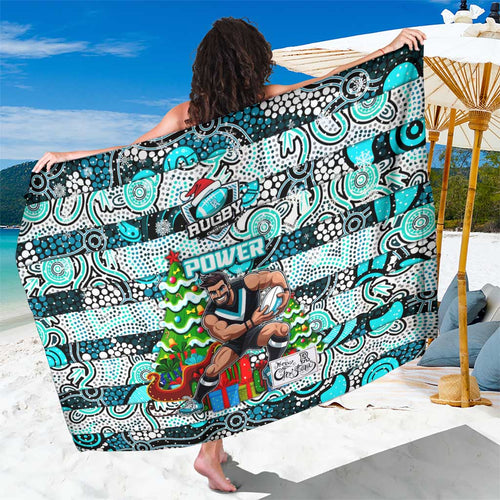 Power Football Merry Christmas Sarong Indigenous Australian Art