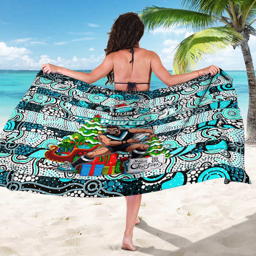 Power Football Merry Christmas Sarong Indigenous Australian Art