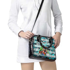 Power Football Merry Christmas Shoulder Handbag Indigenous Australian Art