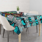 Power Football Merry Christmas Tablecloth Indigenous Australian Art