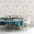 Power Football Merry Christmas Tablecloth Indigenous Australian Art