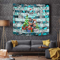 Power Football Merry Christmas Tapestry Indigenous Australian Art