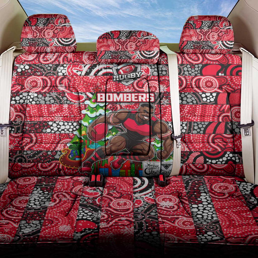 Bombers Football Merry Christmas Back Car Seat Cover Indigenous Australian Art