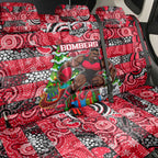 Bombers Football Merry Christmas Back Car Seat Cover Indigenous Australian Art