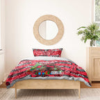 Bombers Football Merry Christmas Bedding Set Indigenous Australian Art