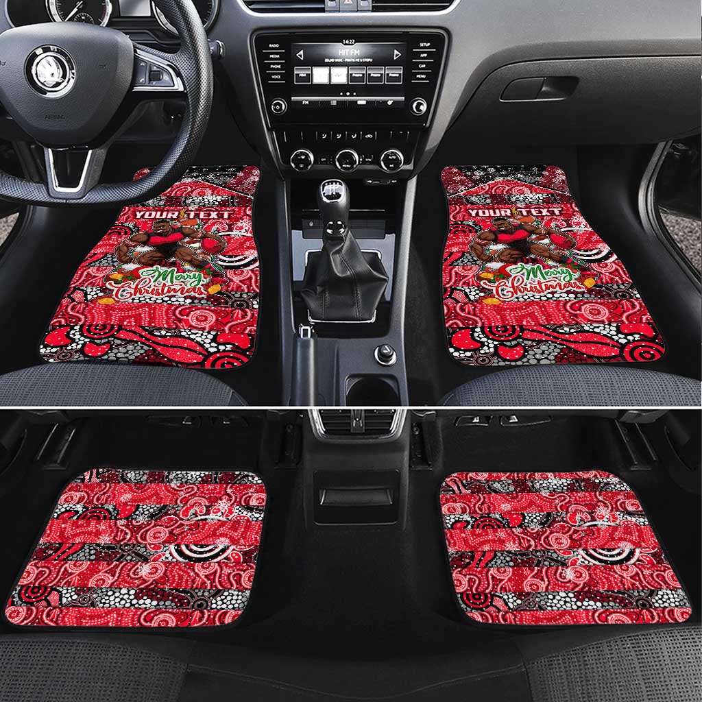 Bombers Football Merry Christmas Car Mats Indigenous Australian Art