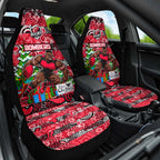 Bombers Football Merry Christmas Car Seat Cover Indigenous Australian Art