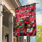 Bombers Football Merry Christmas Garden Flag Indigenous Australian Art