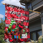 Bombers Football Merry Christmas Garden Flag Indigenous Australian Art