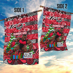 Bombers Football Merry Christmas Garden Flag Indigenous Australian Art