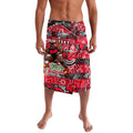 Custom Bombers Rugby Merry Christmas Lavalava Indigenous Australian Art