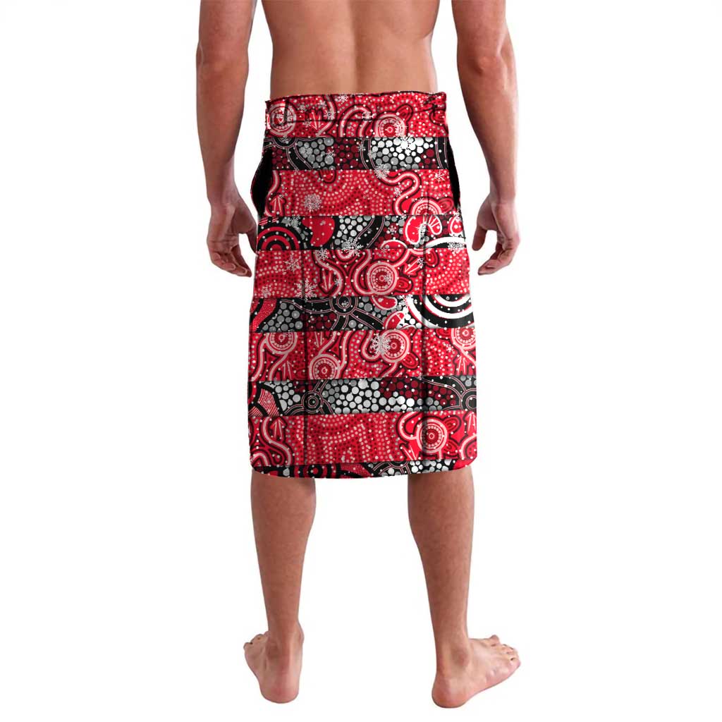 Custom Bombers Rugby Merry Christmas Lavalava Indigenous Australian Art