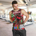 Custom Bombers Rugby Merry Christmas Men Tank Top Indigenous Australian Art