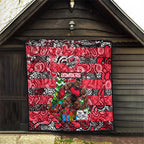 Bombers Football Merry Christmas Quilt Indigenous Australian Art