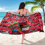 Bombers Football Merry Christmas Sarong Indigenous Australian Art