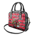 Bombers Football Merry Christmas Shoulder Handbag Indigenous Australian Art