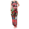 Custom Bombers Rugby Merry Christmas Tank Maxi Dress Indigenous Australian Art