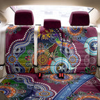 Personalised Broncos NAIDOC Week 2024 Back Car Seat Cover Australia Aboriginal Dot Painting