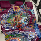 Personalised Broncos NAIDOC Week 2024 Back Car Seat Cover Australia Aboriginal Dot Painting
