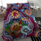 Personalised Broncos NAIDOC Week 2024 Bedding Set Australia Aboriginal Dot Painting