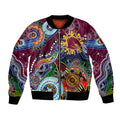 Personalised Broncos NAIDOC Week 2024 Bomber Jacket Australia Aboriginal Dot Painting