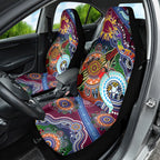 Personalised Broncos NAIDOC Week 2024 Car Seat Cover Australia Aboriginal Dot Painting