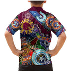Personalised Broncos NAIDOC Week 2024 Family Matching Mermaid Dress and Hawaiian Shirt Australia Aboriginal Dot Painting