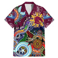 Personalised Broncos NAIDOC Week 2024 Family Matching Mermaid Dress and Hawaiian Shirt Australia Aboriginal Dot Painting