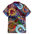 Personalised Broncos NAIDOC Week 2024 Family Matching Mermaid Dress and Hawaiian Shirt Australia Aboriginal Dot Painting