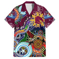 Personalised Broncos NAIDOC Week 2024 Family Matching Puletasi and Hawaiian Shirt Australia Aboriginal Dot Painting
