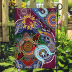 Personalised Broncos NAIDOC Week 2024 Garden Flag Australia Aboriginal Dot Painting
