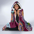 Personalised Broncos NAIDOC Week 2024 Hooded Blanket Australia Aboriginal Dot Painting