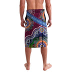 Personalised Broncos NAIDOC Week 2024 Lavalava Australia Aboriginal Dot Painting