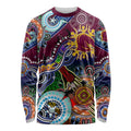 Personalised Broncos NAIDOC Week 2024 Long Sleeve Shirt Australia Aboriginal Dot Painting