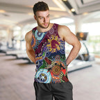 Personalised Broncos NAIDOC Week 2024 Men Tank Top Australia Aboriginal Dot Painting