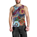 Personalised Broncos NAIDOC Week 2024 Men Tank Top Australia Aboriginal Dot Painting