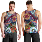 Personalised Broncos NAIDOC Week 2024 Men Tank Top Australia Aboriginal Dot Painting