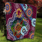 Personalised Broncos NAIDOC Week 2024 Quilt Australia Aboriginal Dot Painting