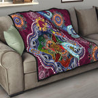 Personalised Broncos NAIDOC Week 2024 Quilt Australia Aboriginal Dot Painting