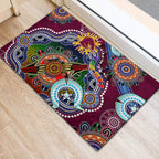 Personalised Broncos NAIDOC Week 2024 Rubber Doormat Australia Aboriginal Dot Painting