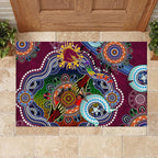 Personalised Broncos NAIDOC Week 2024 Rubber Doormat Australia Aboriginal Dot Painting