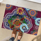 Personalised Broncos NAIDOC Week 2024 Rubber Doormat Australia Aboriginal Dot Painting