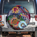 Personalised Broncos NAIDOC Week 2024 Spare Tire Cover Australia Aboriginal Dot Painting
