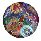 Personalised Broncos NAIDOC Week 2024 Spare Tire Cover Australia Aboriginal Dot Painting