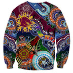 Personalised Broncos NAIDOC Week 2024 Sweatshirt Australia Aboriginal Dot Painting