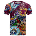 Personalised Broncos NAIDOC Week 2024 T Shirt Australia Aboriginal Dot Painting