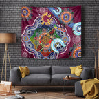 Personalised Broncos NAIDOC Week 2024 Tapestry Australia Aboriginal Dot Painting