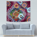 Personalised Broncos NAIDOC Week 2024 Tapestry Australia Aboriginal Dot Painting