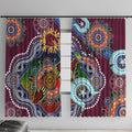 Personalised Broncos NAIDOC Week 2024 Window Curtain Australia Aboriginal Dot Painting