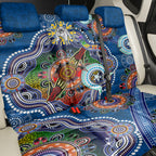 Personalised Bulldogs NAIDOC Week 2024 Back Car Seat Cover Australia Aboriginal Dot Painting